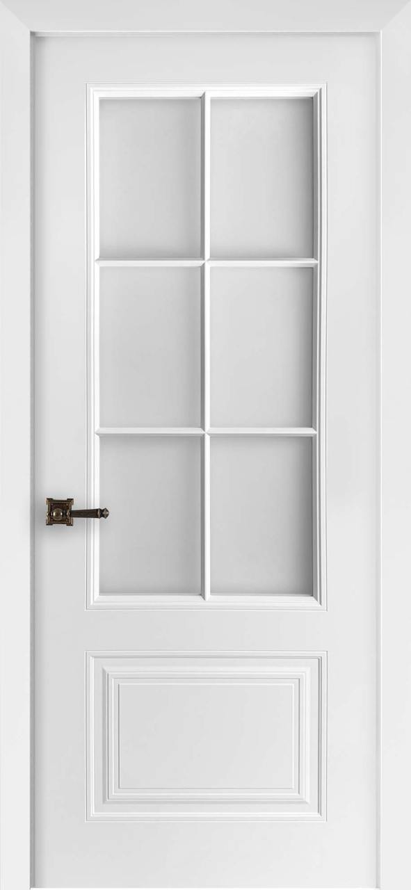 Богемия 5 | Эмаль белая | Остекленная — купить в Miss Doors