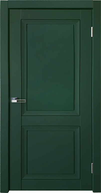 Деканто 1 | Зеленый бархат | Черная вставка — купить в Miss Doors