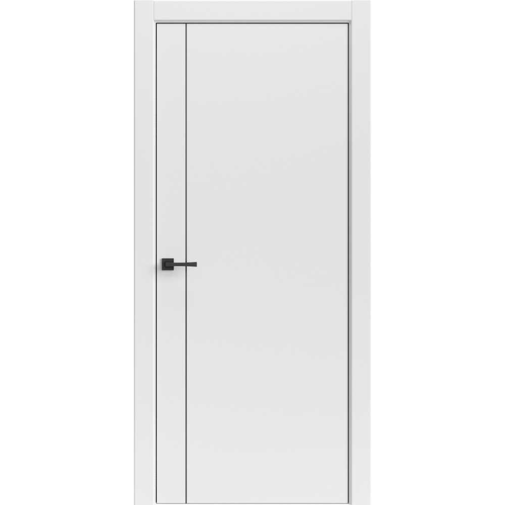 ТАМБУРАТ ЛАЙТ Геометрия | 4303 | Лофт Белый | кромка ABS чёрная — купить в Miss Doors