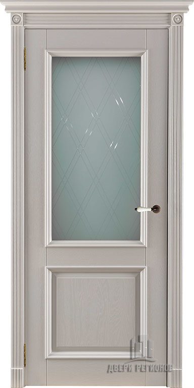 Афина | Слоновая кость | Массив дуба | Остекленная — купить в Miss Doors