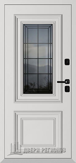 Дверь входная уличная | Исландия |  ral 8019 Шоколад, — фото 2