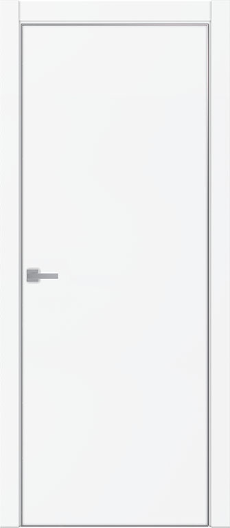 ТАМБУРАТ | 4101 | Аляска суперматовая | кромка алюм хром — купить в Miss Doors
