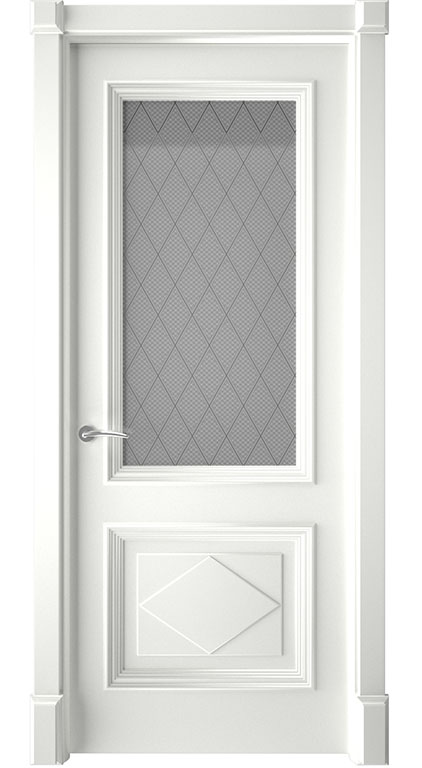 Милан | Эмаль белая | Остекленная — купить в Miss Doors