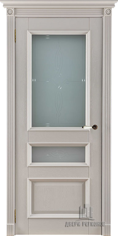 Афродита | Слоновая кость | Массив дуба | Остекленная — купить в Miss Doors