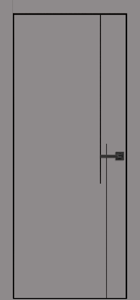 ТАМБУРАТ ЛАЙТ | ПДТч 4208 | ЭмаЛайн АНТРАЦИТ | кромка ABS чёрная — купить в Miss Doors