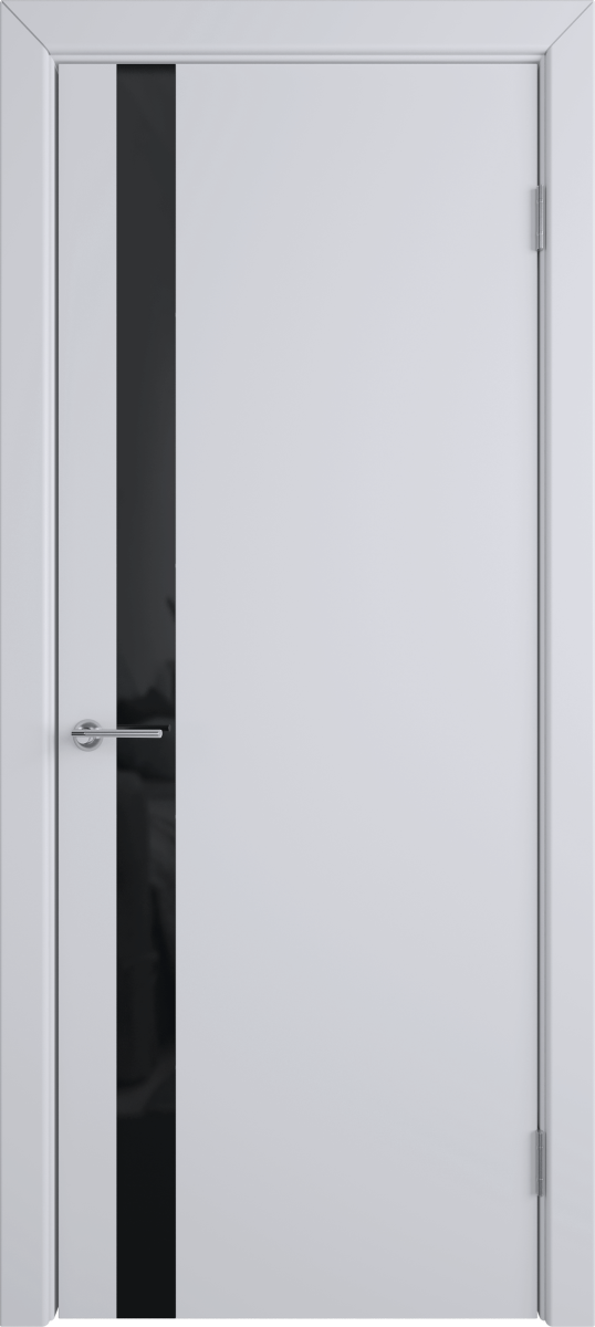 Ньюта | Эмаль серая | Лакобель чёрный — купить в Miss Doors