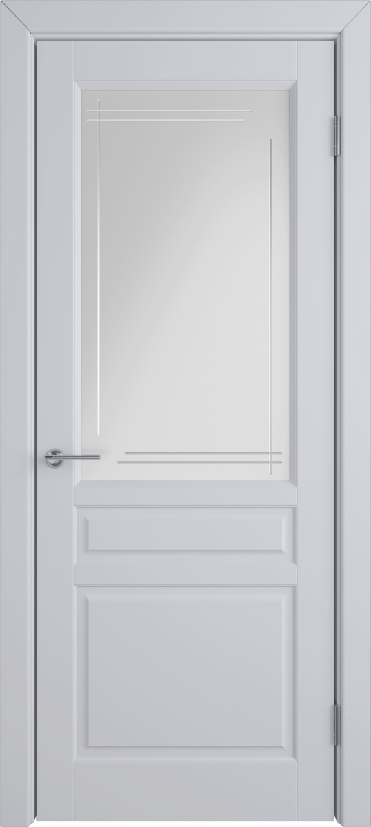 Стокгольм | Эмаль серая | Кристалл линия — купить в Miss Doors