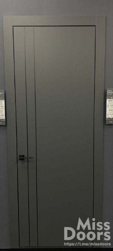Урбан 2V | Эмалекс графит | Черный молдинг |  кромка алюм черная — фото 2